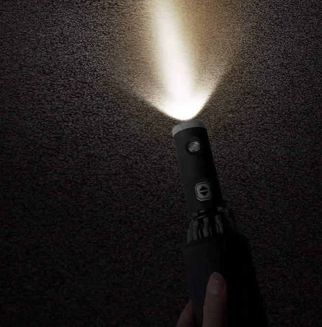 Full-automatic Car LED Light Reflective Strip Folding Umbrella