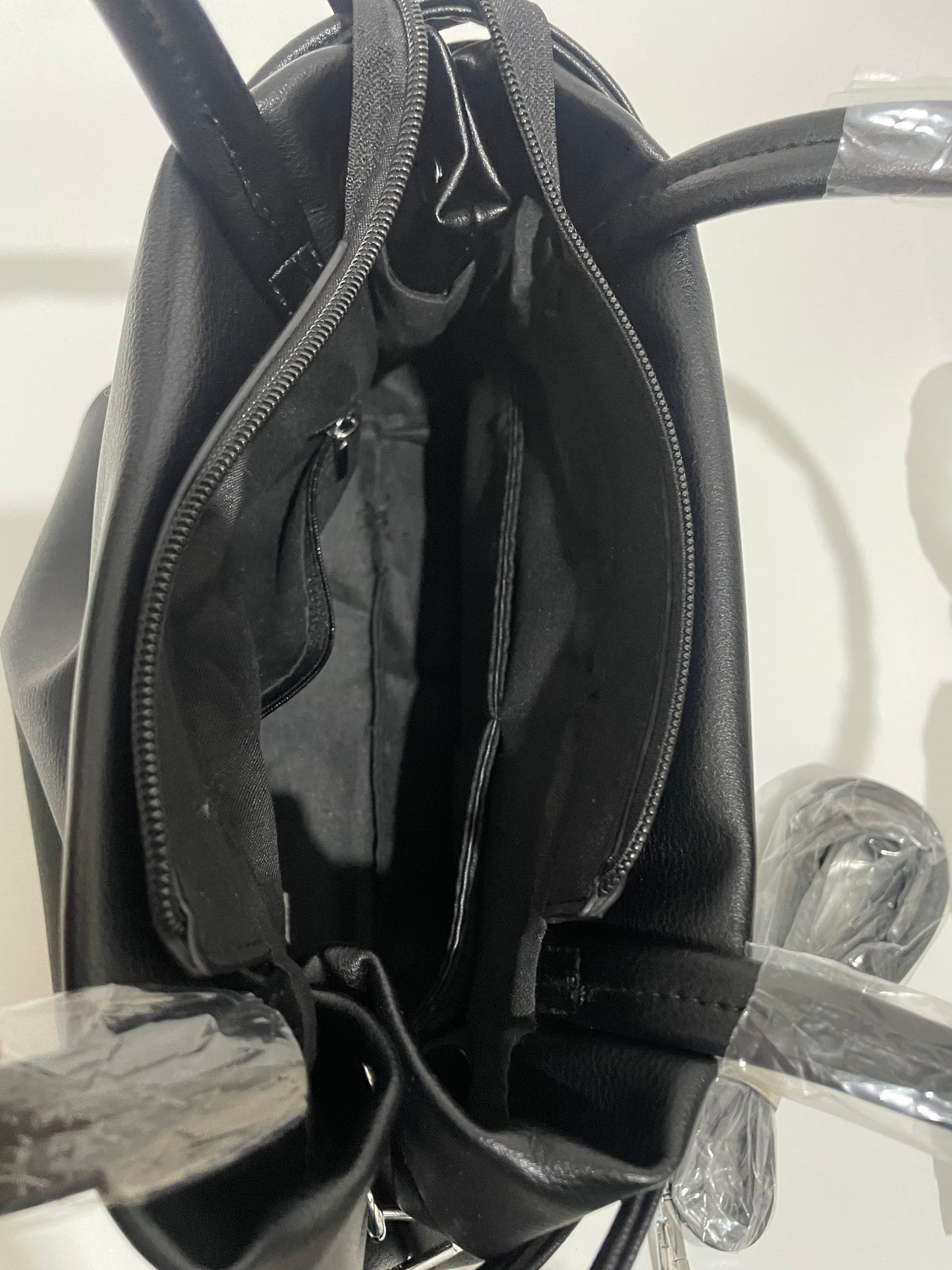 Black prada shoulder handbag with chain and long strap included