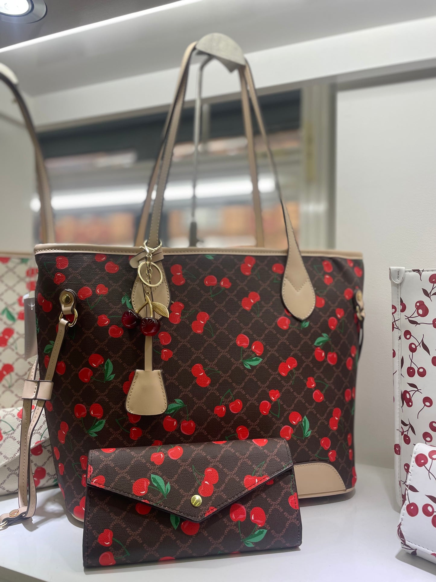 Coach red cherry bag WALLET NOT INCLUDED