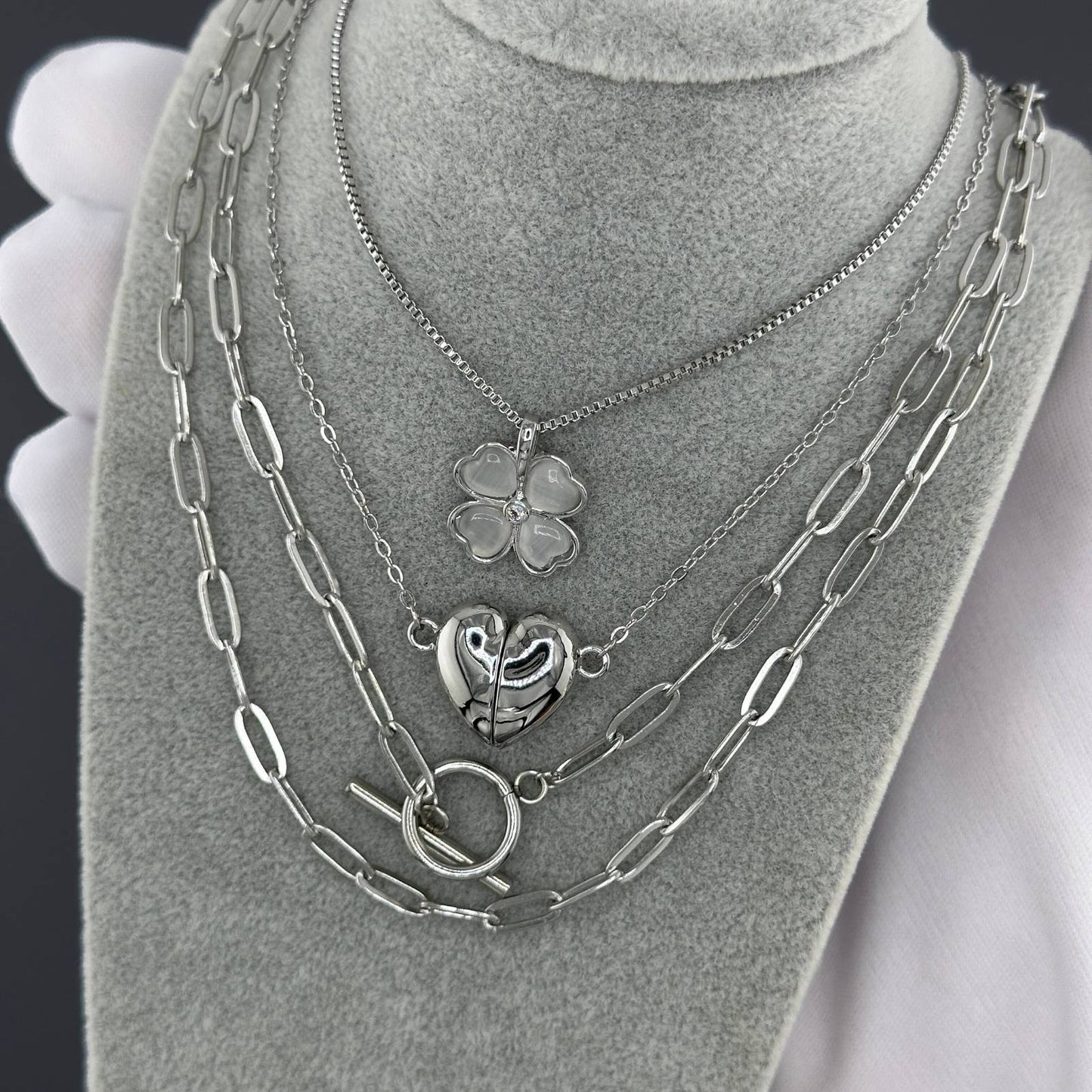 Stainless steel Heart necklace, Intensity