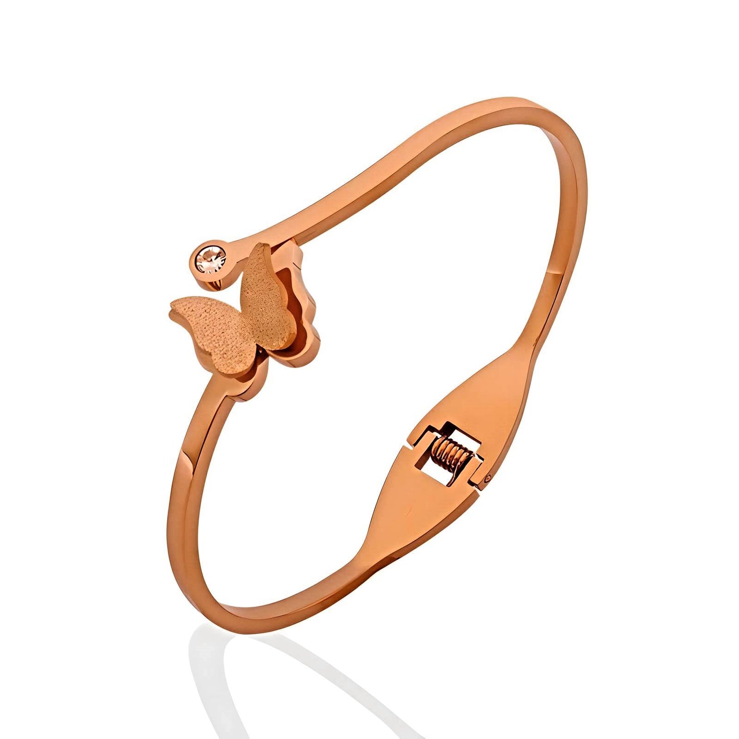 18K gold plated Stainless steel Butterfly bracelet, Intensity