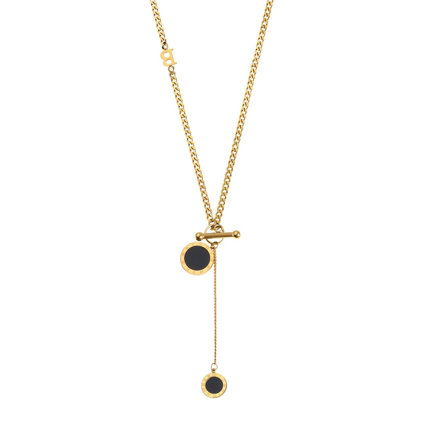 18K gold plated Stainless steel necklace, Intensity
