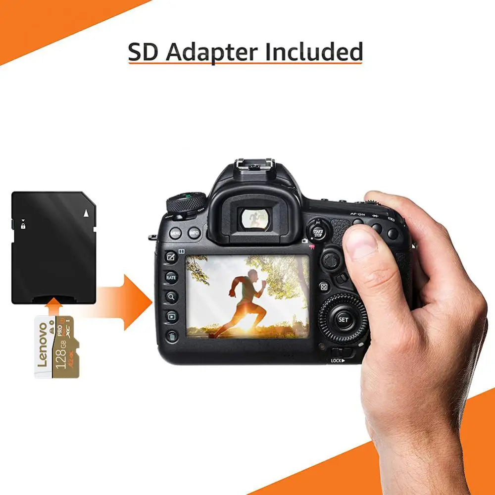 Lenovo Smart Class10 Memory Card 2TB 512GB SD Red High Speed Smart HC 1TB Real Capacity Micro TF Card USB Flash XC For UAV Cam
