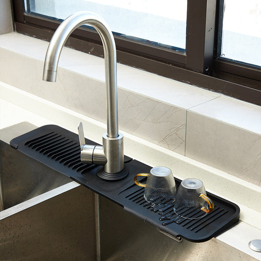 Silicone Faucet Splash-proof Pad Bathroom Kitchen Pad Splash-proof Water Draining Pad Faucet Bottom Large Thickened