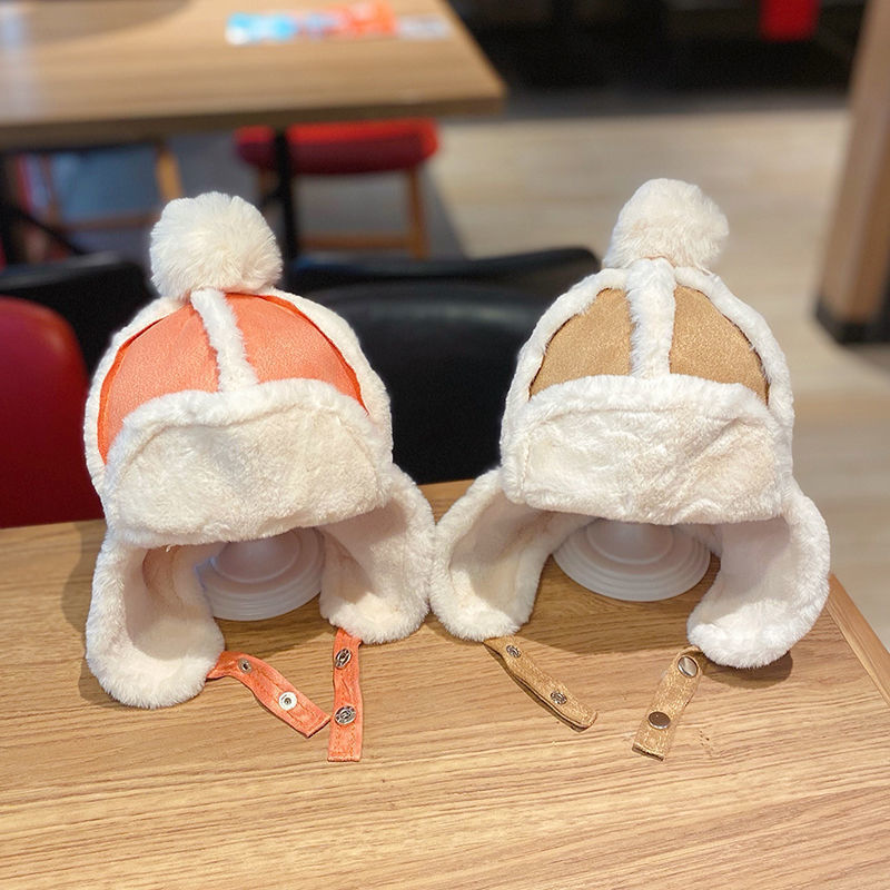 Warm Thickened Girl Cute Earflaps Fleece Hat