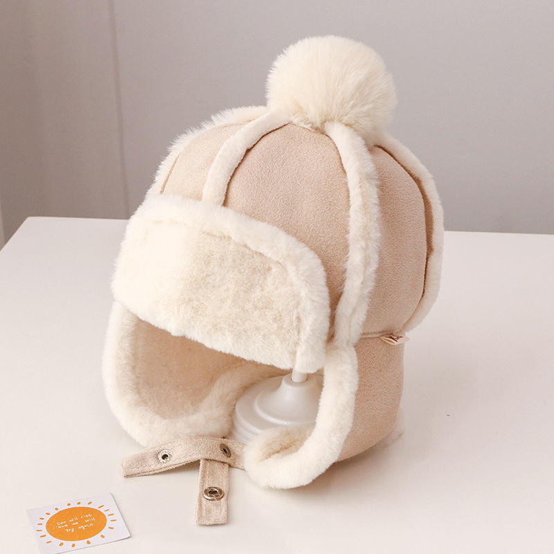 Warm Thickened Girl Cute Earflaps Fleece Hat