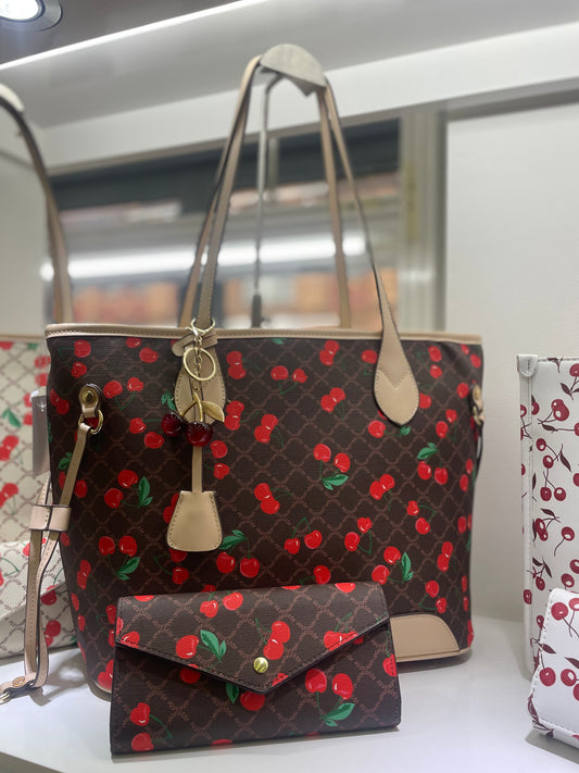 Coach red cherry bag WALLET NOT INCLUDED