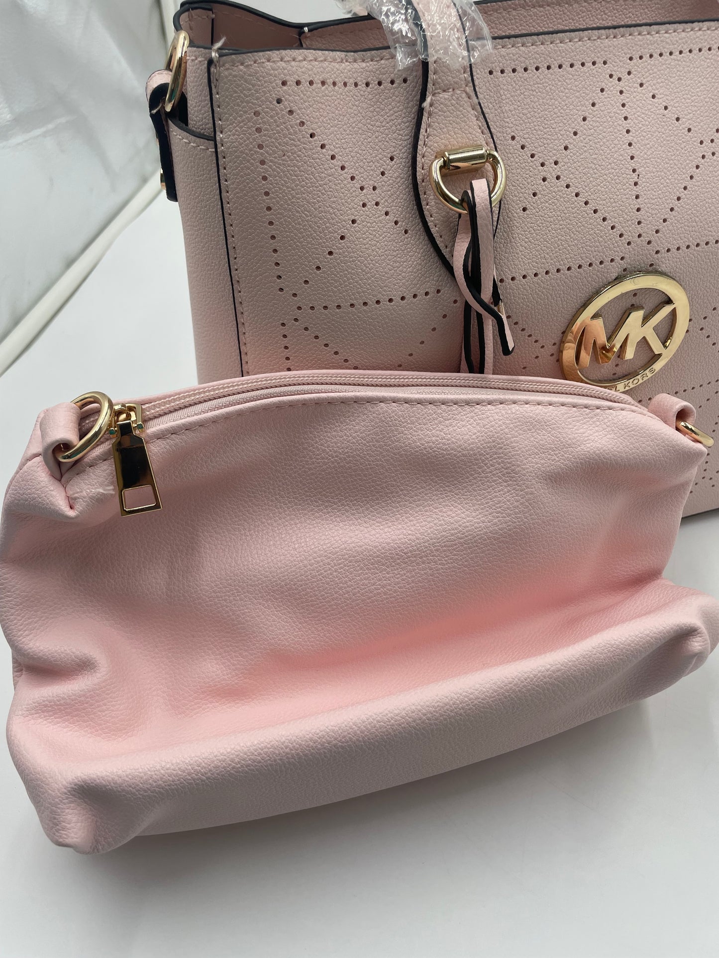 Michael kors tote handbag light pink