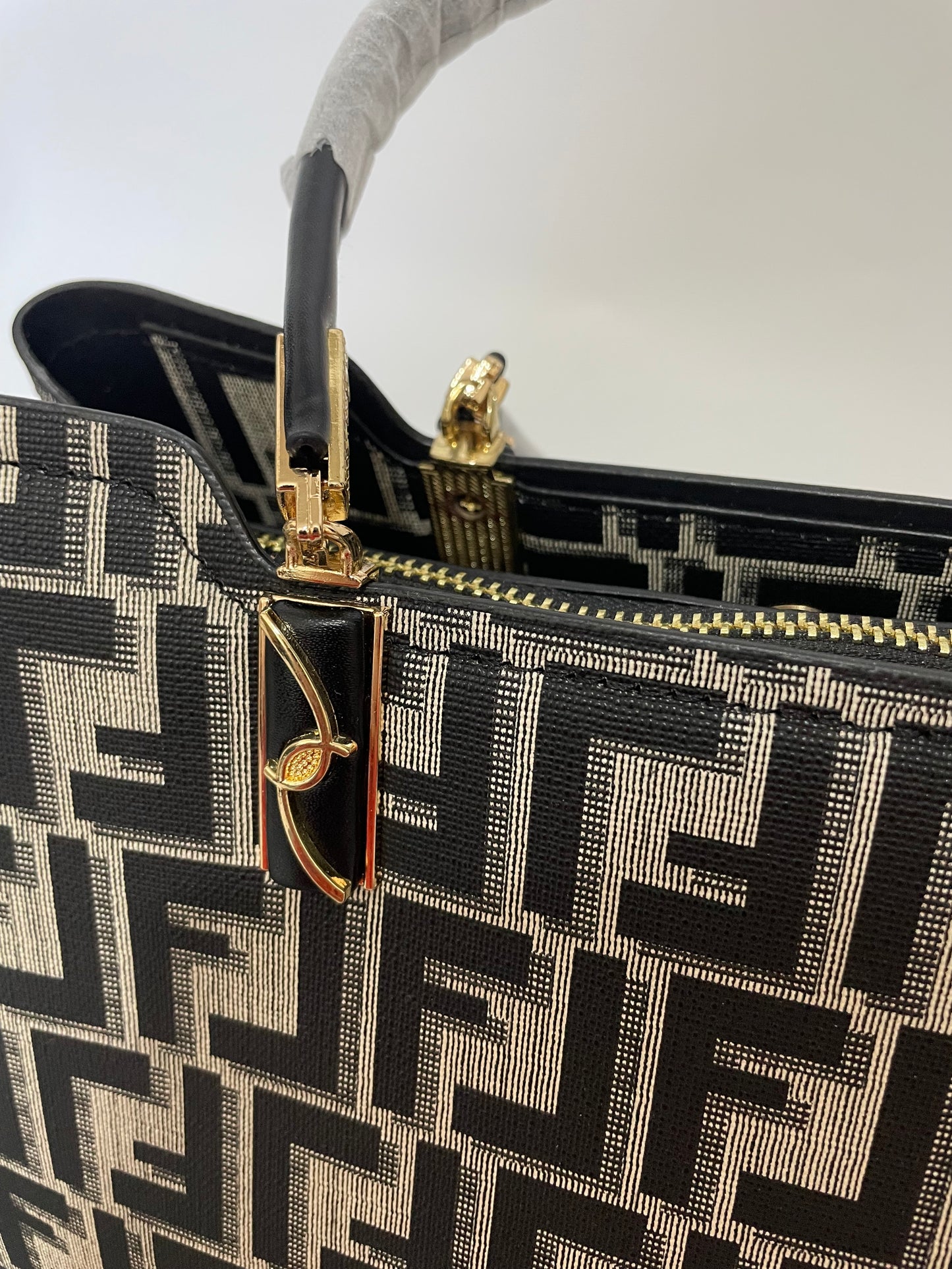 Fendi monogram purse handbag set of 2 with wallet included
