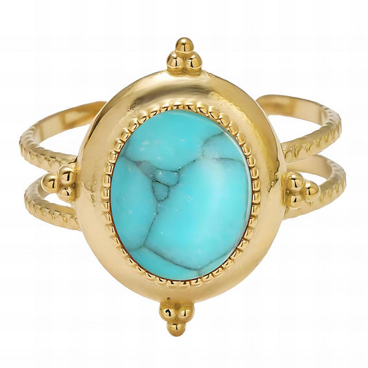 18K gold plated Stainless steel finger ring, Intensity