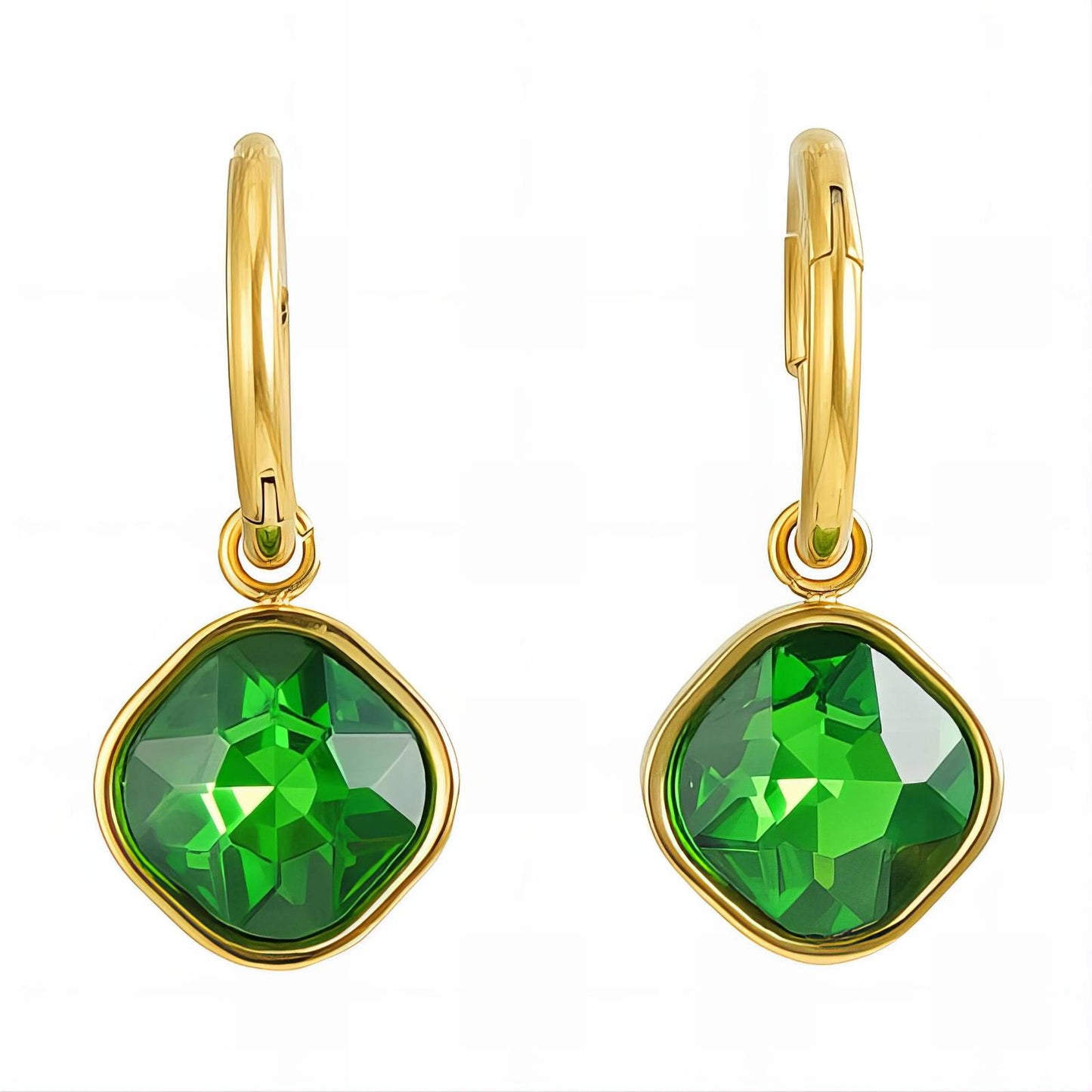 18K gold plated Stainless steel earrings, Intensity