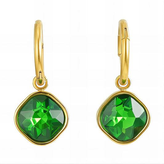 18K gold plated Stainless steel earrings, Intensity