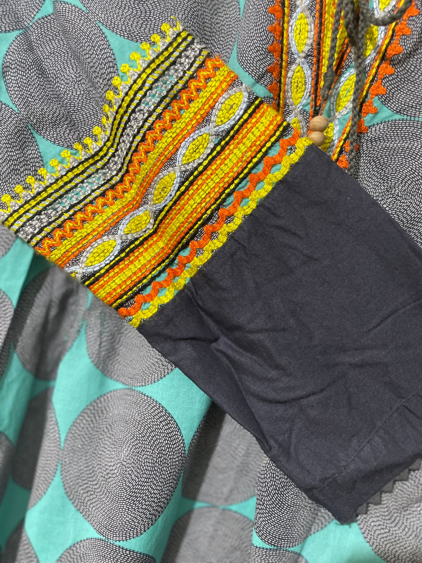 Khaadi blue ready to wear embroidery kurta shirt dress