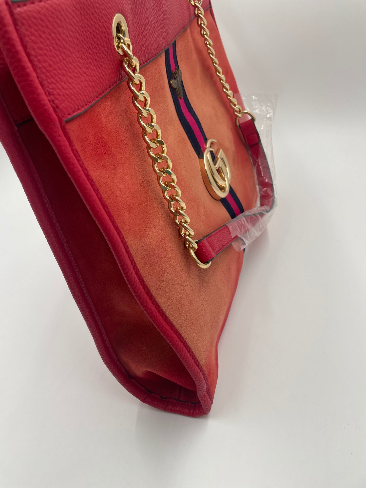 Gucci 2 pcs handbag Burdendy red wallet included