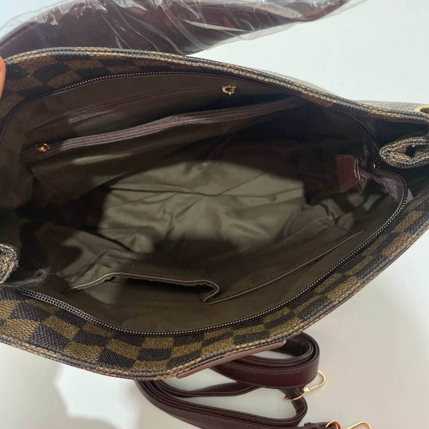 Louis Vuitton canvas tote bag large size with long strap included
