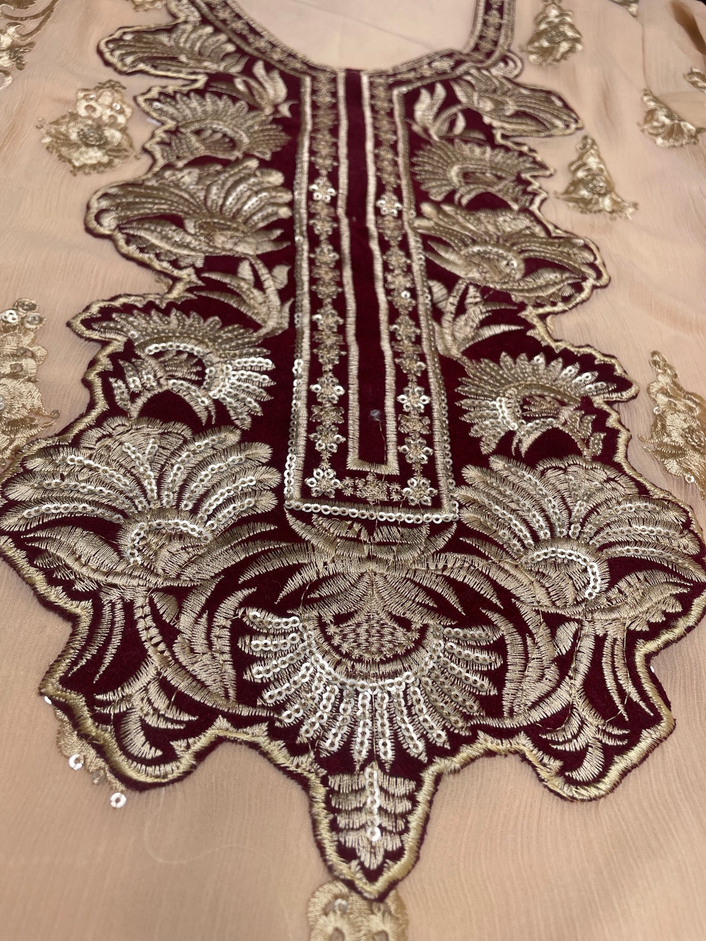 3 pcs chiffon suit formal wear