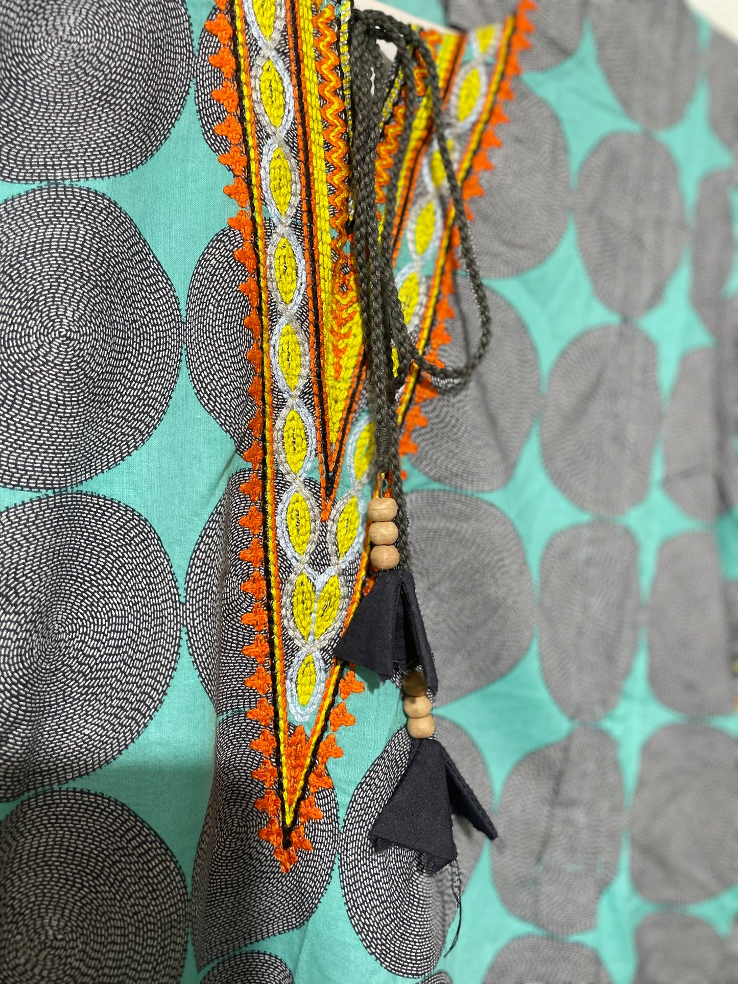 Khaadi blue ready to wear embroidery kurta shirt dress