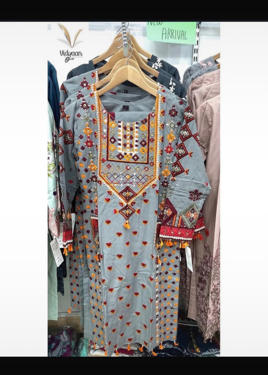 Womens 3 pcs cotton shalwar kameez eid collection