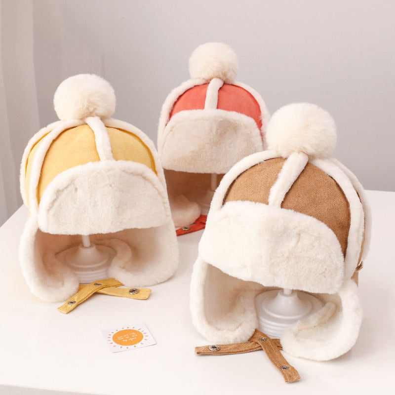 Warm Thickened Girl Cute Earflaps Fleece Hat