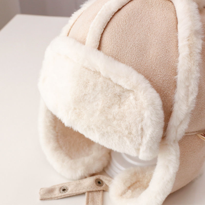Warm Thickened Girl Cute Earflaps Fleece Hat