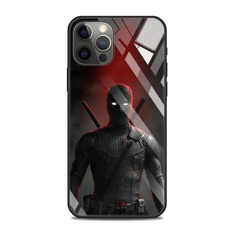 Tempered Glass Case for Iphone 14 13 12 11 Pro Max Mini X XR XS Max 8 7 6S plus Phone Shell Fundas Marvel Avengers Comics